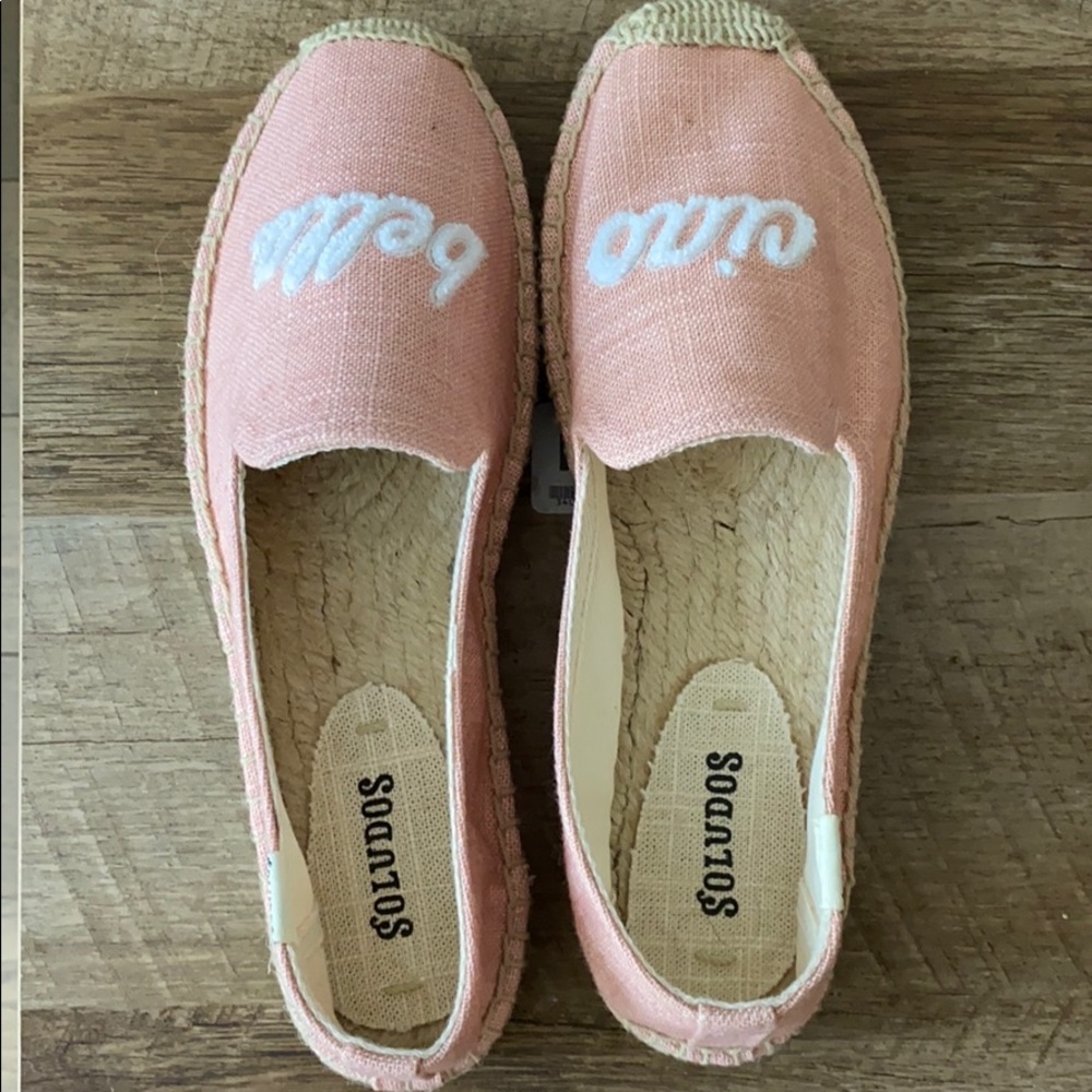 Brand New size 7 Soludos slip ons!